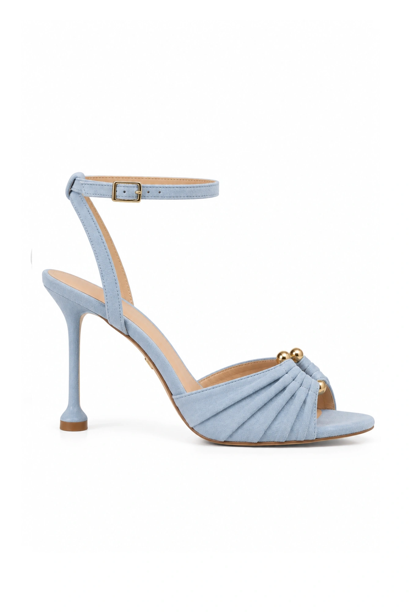 Avialle – sandales bleues à talon aiguille avec finition stable